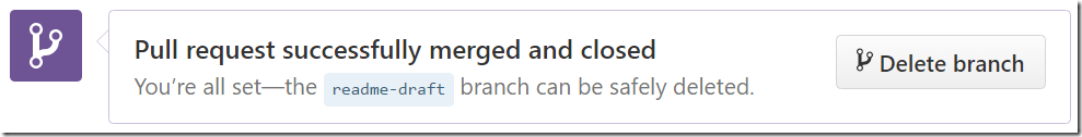 Pull request successfully merged and closed - the readme-draft branch can be safely deleted