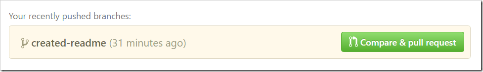Your recently pushed branches: created-readme