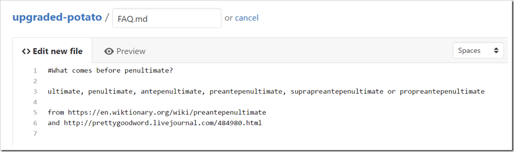 editing new file FAQ.md on repository page