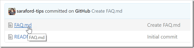 FAQ.md listed in the repository list of files