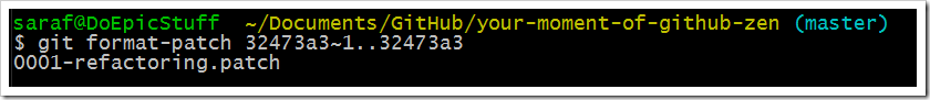 git format-patch 32473a3~1..32473a3