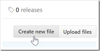 Create new file button