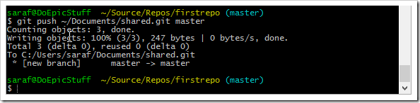 pushing your changes to a local bare git remote pushing your changes to a local bare git remote