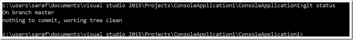 nothing to commit, working tree clean
