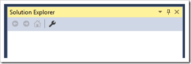 Solution Explorer just looks at you