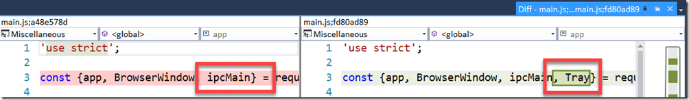 "Tray" shown added to list of const