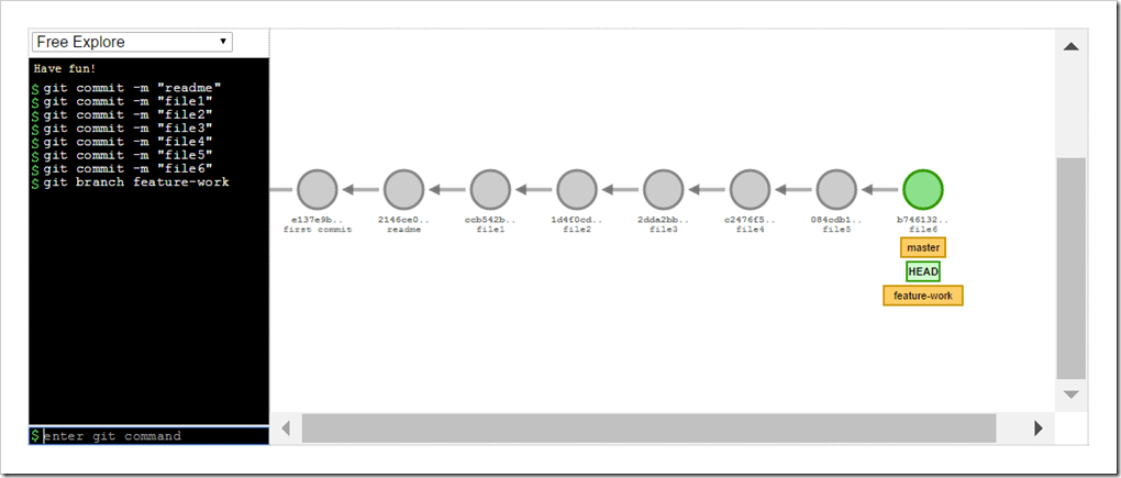 created a new branch