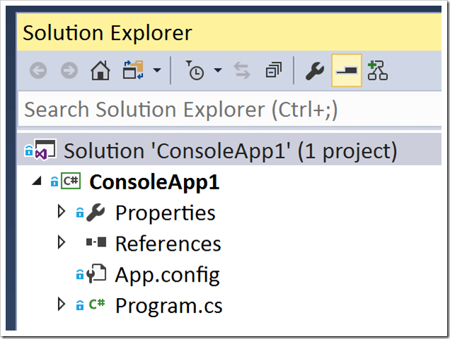 good old Solution Explorer