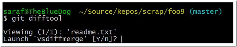 git difftool prompt
