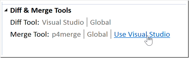 Merge Tool: Use Visual Studio