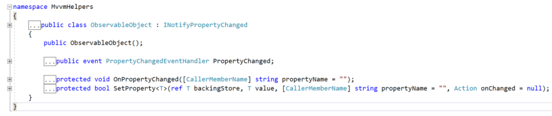 Looking at ObservableObject class
